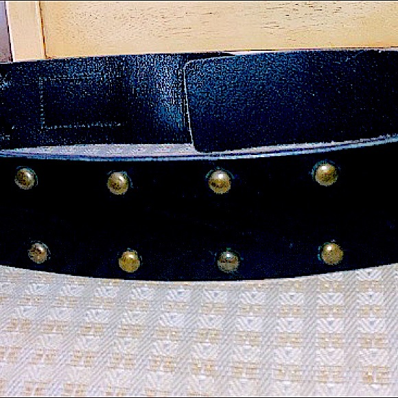 🖤 GAP Black leather studded belt - Picture 10 of 16